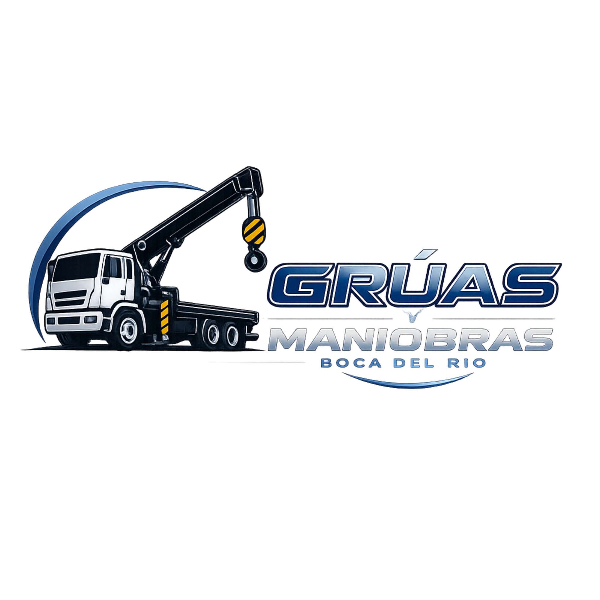 Logotipo Grúas y Maniobras Boca del Río